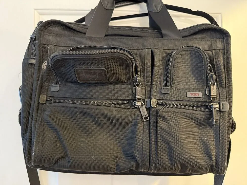 TUMI Alpha Ballistic Nylon Briefcase Business Laptop Bag 26141DH 16”